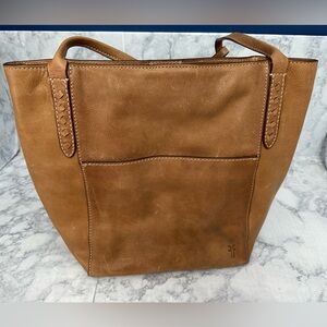 Frye Reed Tan Hobo Leather Tote Bag